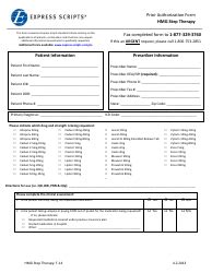 Express Scripts Prior Authorization Form Templates PDF. download Fill ...