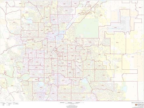 Zip Code Map Denver Colorado