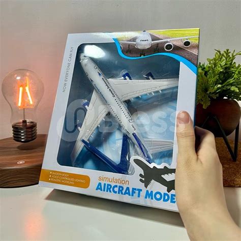 Promo (TERDAPAT LAMPU & SUARA) Miniatur Diecast Pesawat Airbus A380 ...