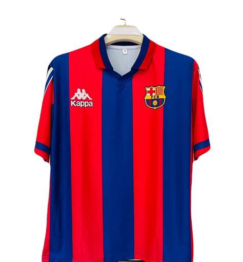 1996/97 home jersey barcelona five sleeve ronaldo - P944 ms retro stor ...
