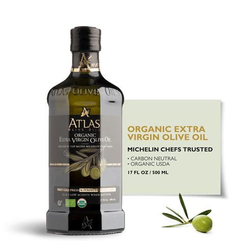 Atlas 500 ml Organic Cold Pressed Moroccan Extra Virgin Olive Oil ...