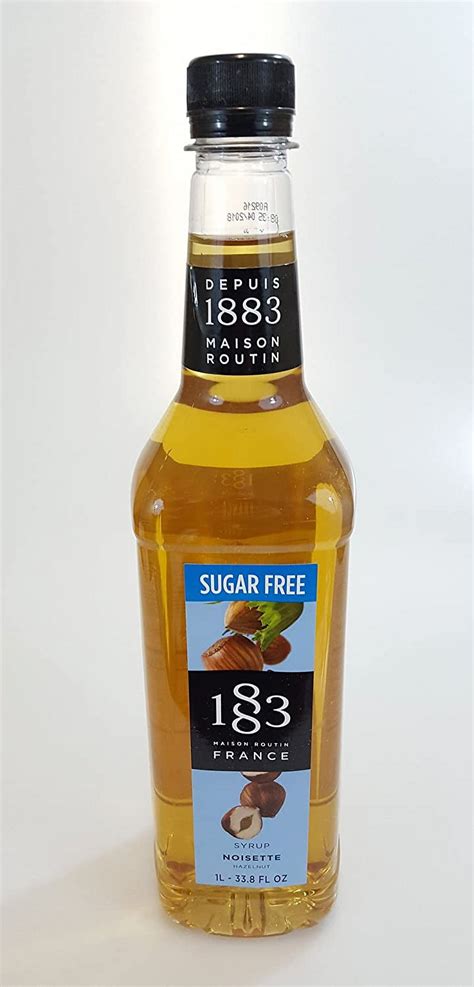 1883 Maison Routin Sugar Free Syrups 1 Liter Bottle (Sugar Free ...