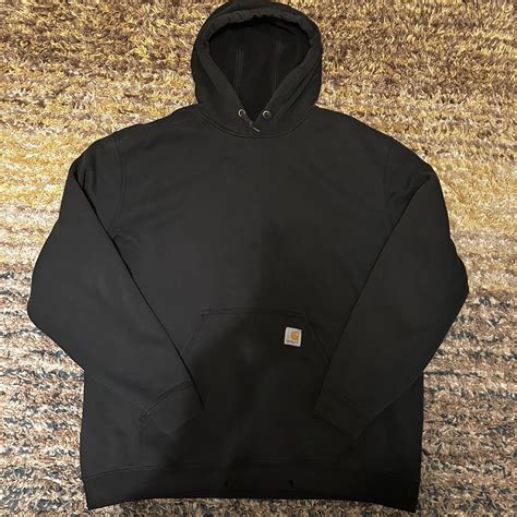 Carhartt hoodie black Side 2xl Holes made in the... - Depop
