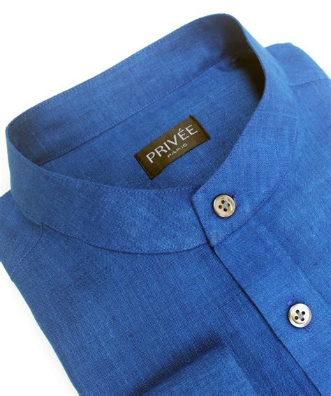 Admiral Blue Linen Shirt India (Officers Choice) | Privee Paris