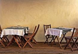 Image result for Round Brown Faux Marble Dining Table