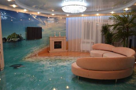 Amazing 3D flooring art, 3D epoxy floor murals installation