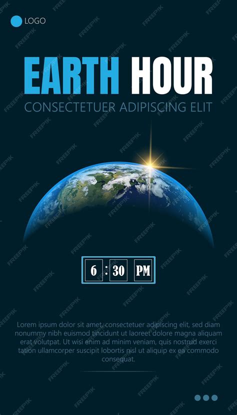 Premium Vector | Earth Hour is a global environmental initiative that encourages individuals