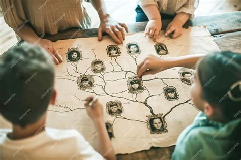 Premium Photo | Generations exploring a family tree chart or creating one together Connections ...
