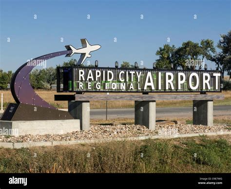 Rapid City Regional Airport, Black Hills, South Dakota, USA Stock Photo ...