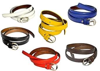 Buy famacart Combo Stylish Women's Leather Belt Casual Trendy Belt Pack ...