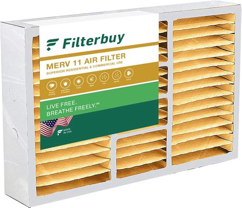 EconoHome 20x25x4 AC Furnace Pleated Air Filter MERV 11 Replacement ...