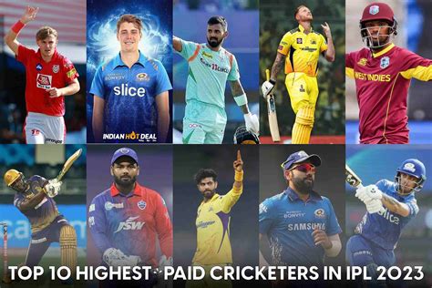 Top 10 Highest Paid Cricketers in IPL 2023 - Indian Hot Deal