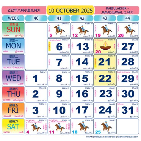 Public Holiday October 2025 Malaysia