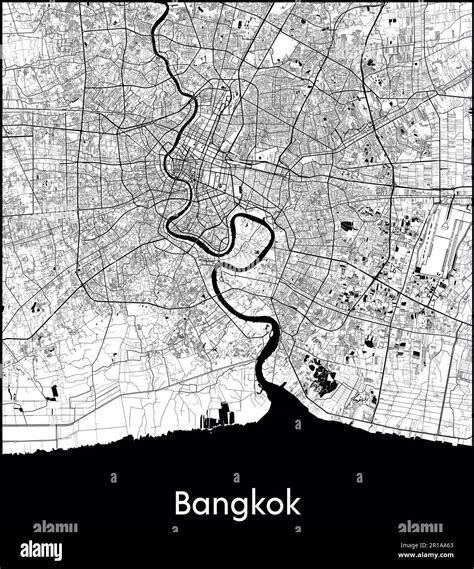 City Map Asia Thailand Bangkok vector illustration Stock Vector Image & Art - Alamy