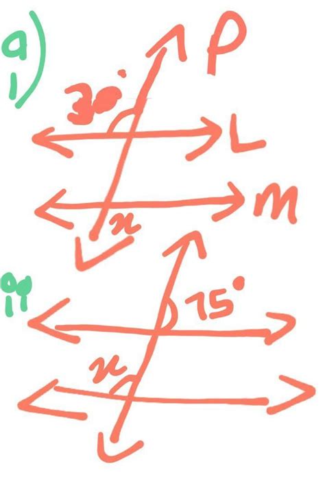 Q3. Find x if 'l' is parallel to 'm' in the given figures - Brainly.in