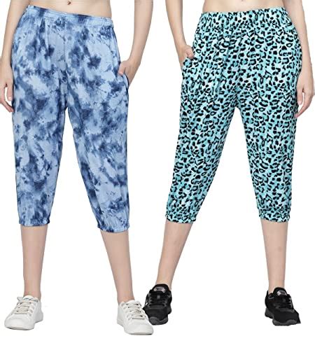 Buy UZARUS Women's Printed Capri’s, Night Pyjamas, Night Dress, Lounge ...