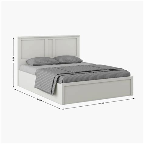 Buy Helios Reynan Aster King Bed with Box Storage - White from Helios ...