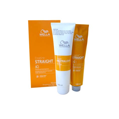 Wella Straight Hair Straightening Cream (C) (100ml + 100ml) Salonmy.com