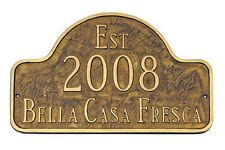 Buy Historical Circa, Built, Est Address Plaque Lawn House Sign Numbers ...