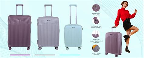 Verage V-Lite Galaxy 68 cms Teal Hard Sided Check-in Size Luggage ...