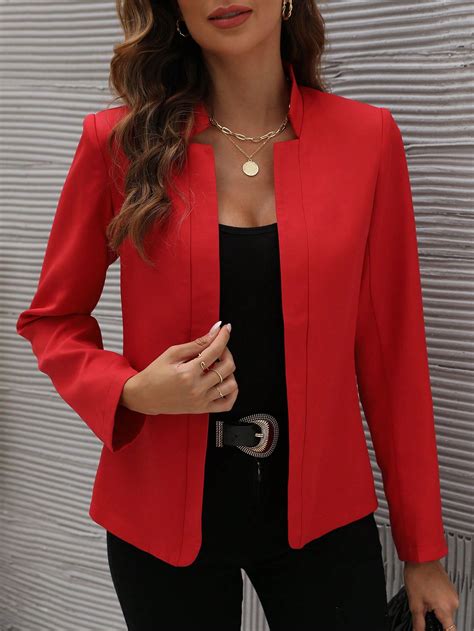 SHEIN Brasil | Womens red blazer, Red blazer outfit, Blazer outfits women