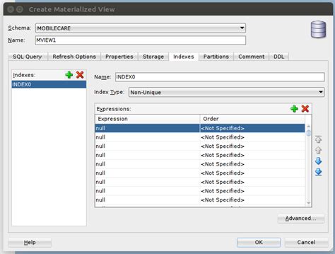 Oracle SQL Developer Query Materialized View 的图像结果