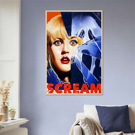 Scream Movie Poster, Classic Movie Horror Poster, Film Horror Poster ...