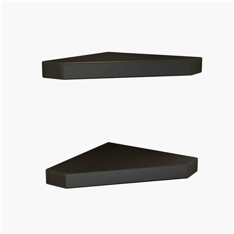 Buy HOME SPARKLE Set of 2 Corner Wall Shelves - Black from Home Sparkle ...