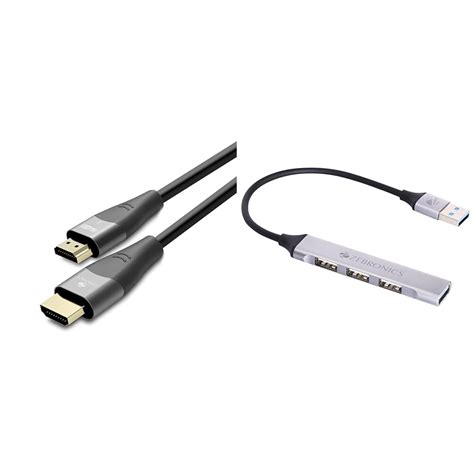 Amazon.in: Buy ZEBRONICS HAA2021 HDMI version 2.1 cable with 8K @ 60Hz ...