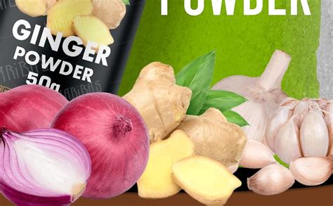HARIBAS Combo Dry Onion Powder, Garlic Powder and Ginger Powder (Adrak ...