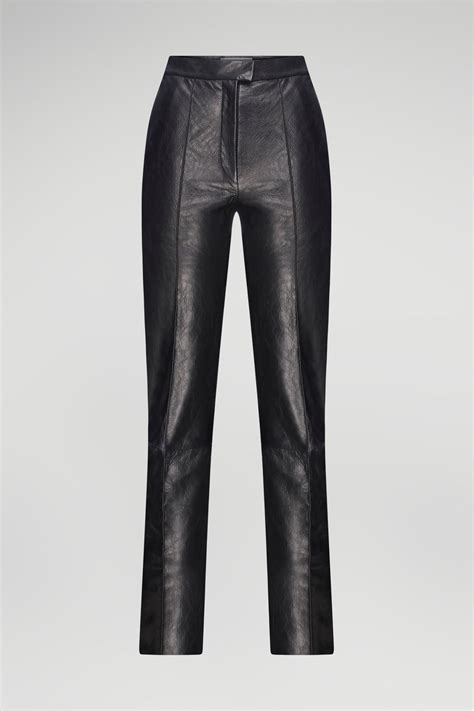 V S P - Francoise - Black Leather Pant