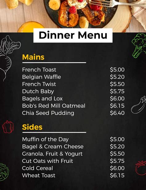 Image result for Menu Design Ideas