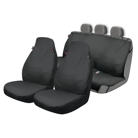 Genuine Dickies Full Vehicle Heavy Duty Polyester Car Seat Covers Black ...