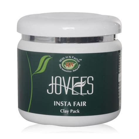 Jovees Herbal Insta Fair Liquorice Clay Pack For Brighter Glowing Skin ...