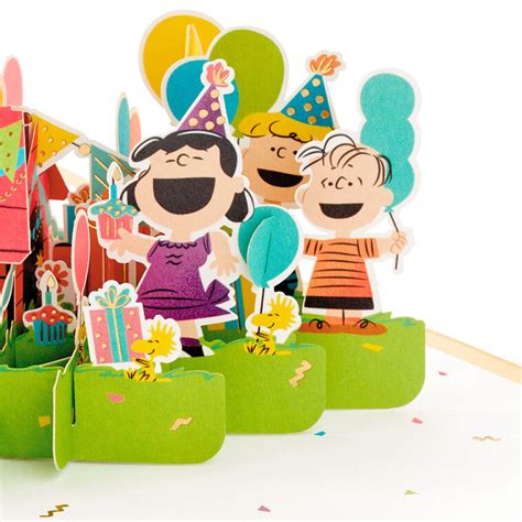 Peanuts® Gang Celebrating You 3D Pop-Up Birthday Card - Greeting Cards ...
