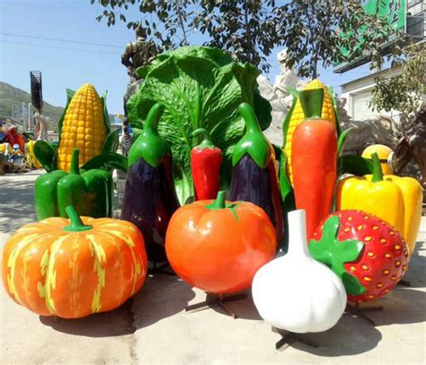 玻璃钢仿真草莓雕塑 果蔬农产品雕塑模型园林景观雕塑摆件厂家-阿里巴巴