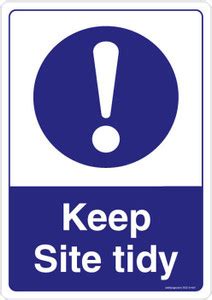 Safety Sign Store Keep Site Tidy Emergency Sign Price in India - Buy ...