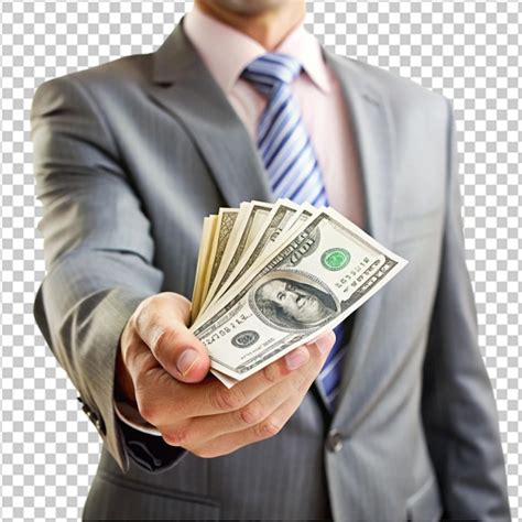Business proposal purchase hands holding money | Premium AI-generated PSD