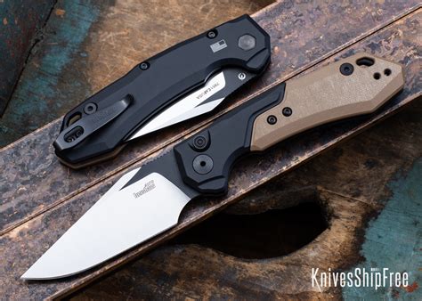 Kershaw Knives: Launch 19 Auto - Black Aluminum / Earth Brown G-10 ...
