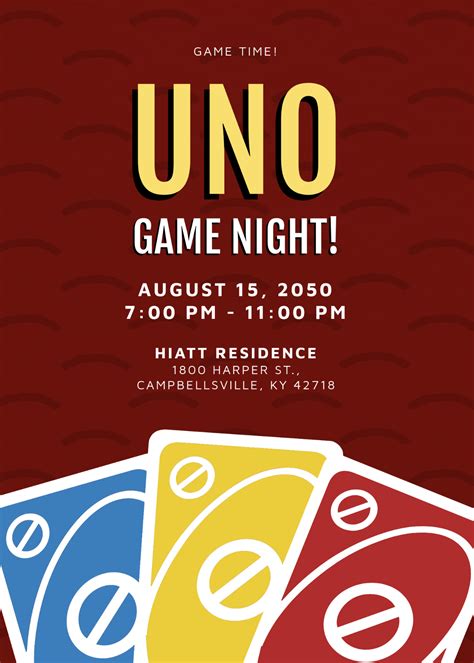 Free Game Night Invitation Templates, Editable and Printable