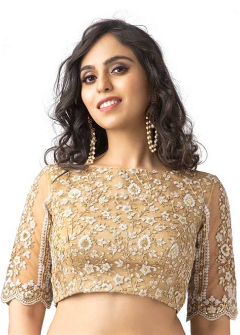 साड़ी को स्पेशल लूक देंगे ये गोल्डन ब्लाउज़ - DusBus