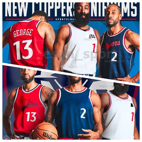 All New Logo 2024 Basketball Jerseys | Kawhi, Leonard, George, James ...