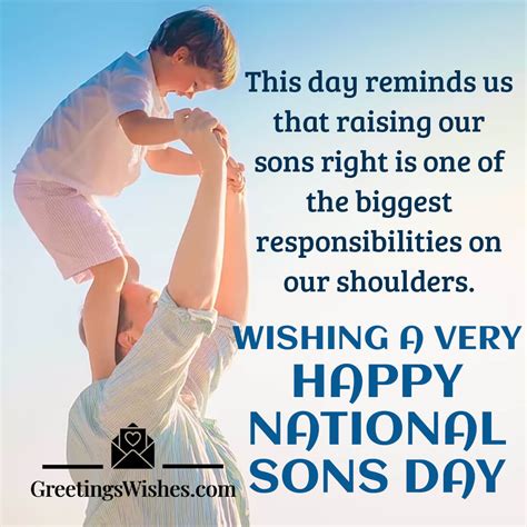 Happy National Sons Day Heartfelt Wishes and Messages ( 4 March ...