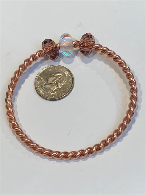1/2 Atlantean Cubit Copper Tensor Ring Bangle Bracelet With Purple ...