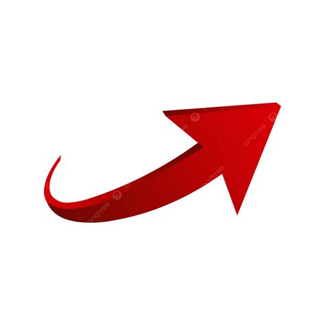 Curved Red Arrow Pointer Vector, Arrow, Curved, Pointer PNG and Vector ...