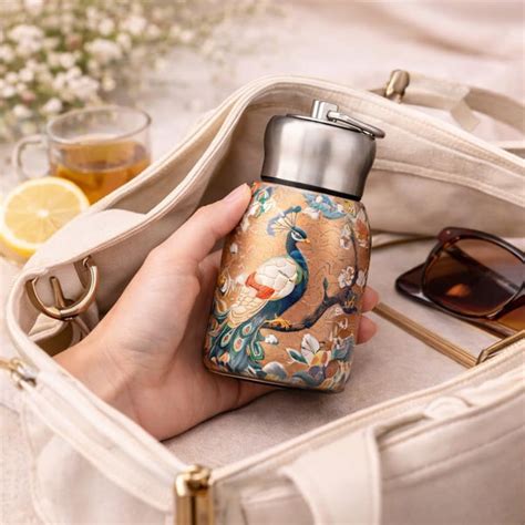 AM7803 COMPACT STAINLESS STEEL MINI BOTTLE WITH CARRYING RING FOR CONV ...