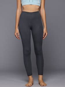 HRX by Hrithik Roshan Solid Women Black Tights - Buy HRX by Hrithik ...