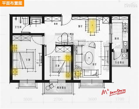 小空间扩容有方 67平米二居室方案_中小户型_太平洋家居网