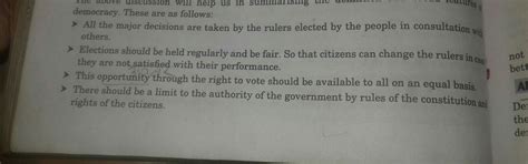 what do you mean by democracy? Write the feature of democracy? - Brainly.in