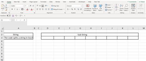 Image result for Insert VBA Code for Textsplit Function